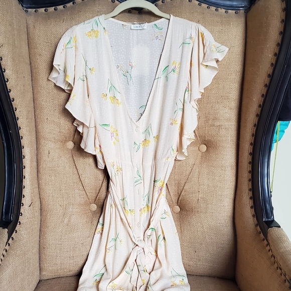 BOHO YELLOW FLORAL DRESS - Picture 5 of 9